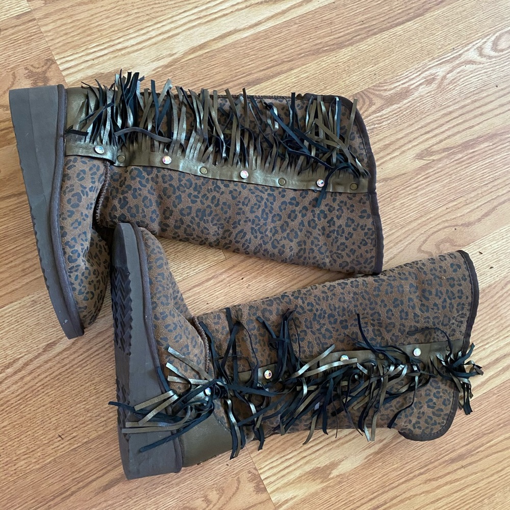 Gypsy Soule leopard boots